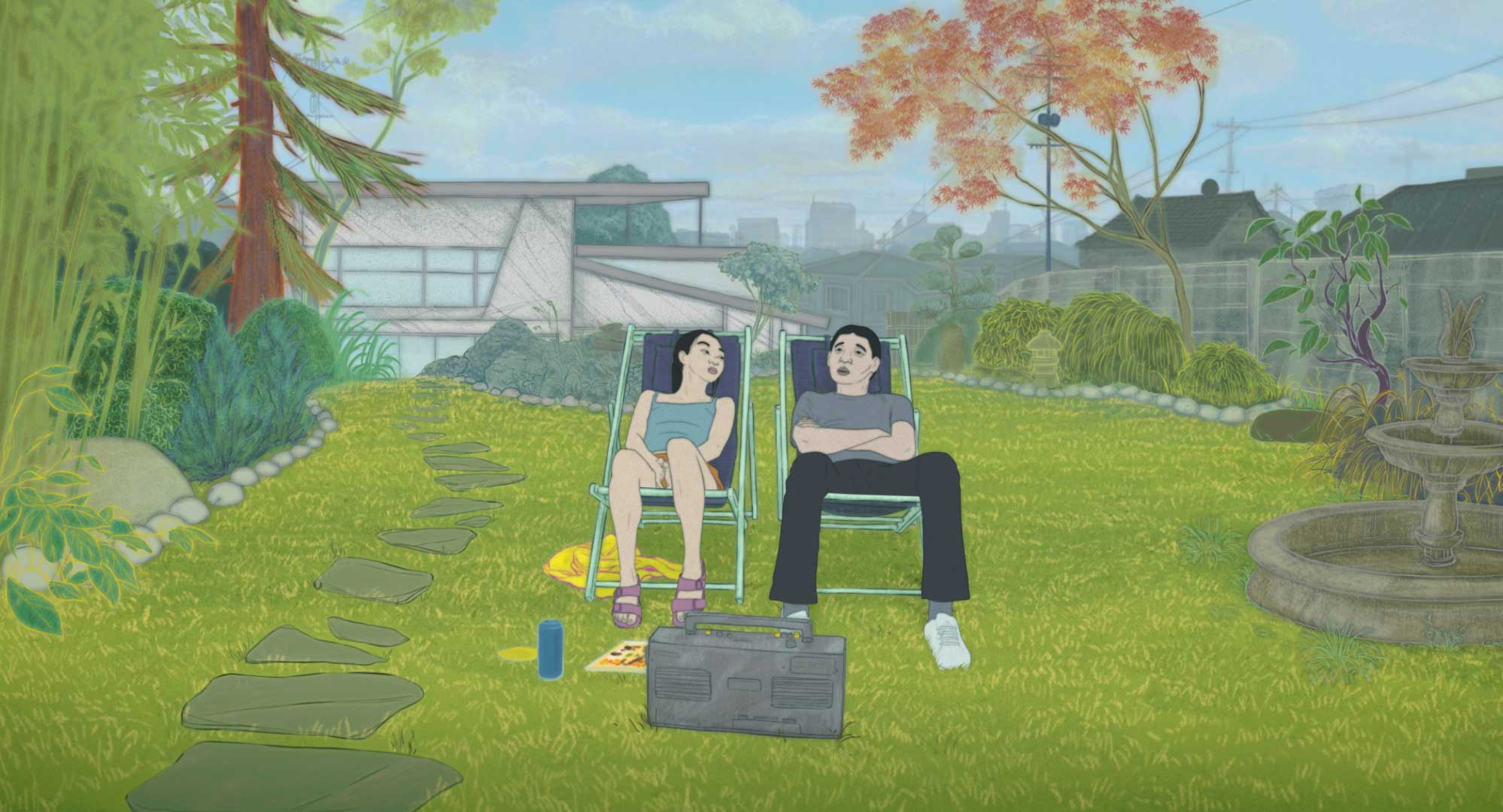 A still from Blind Willow, Sleeping Woman